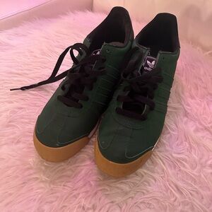 Adidas Green Sneakers with Gum Sole